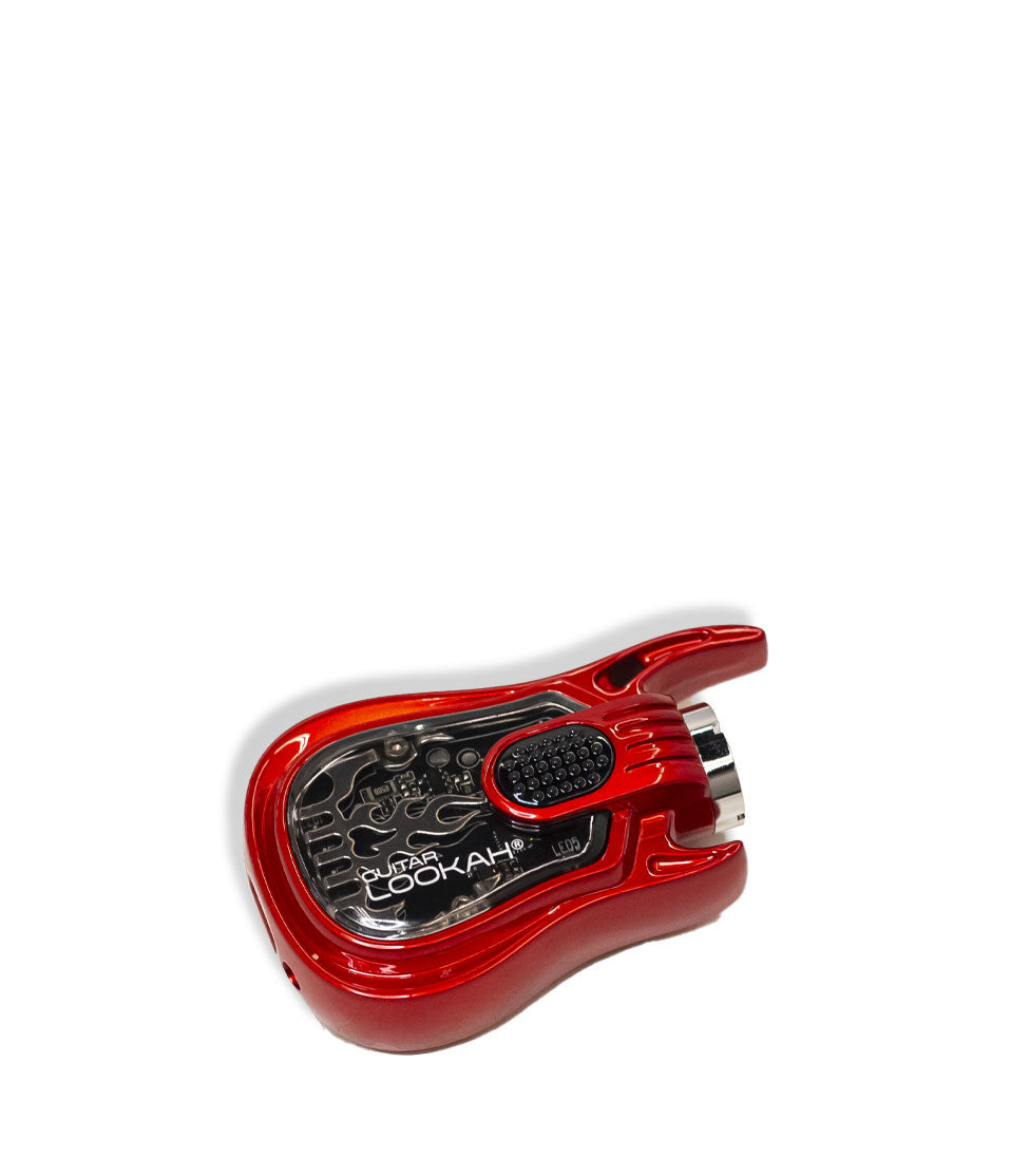 Red Lookah Guitar 510 Voltage Battery Down View on White Background