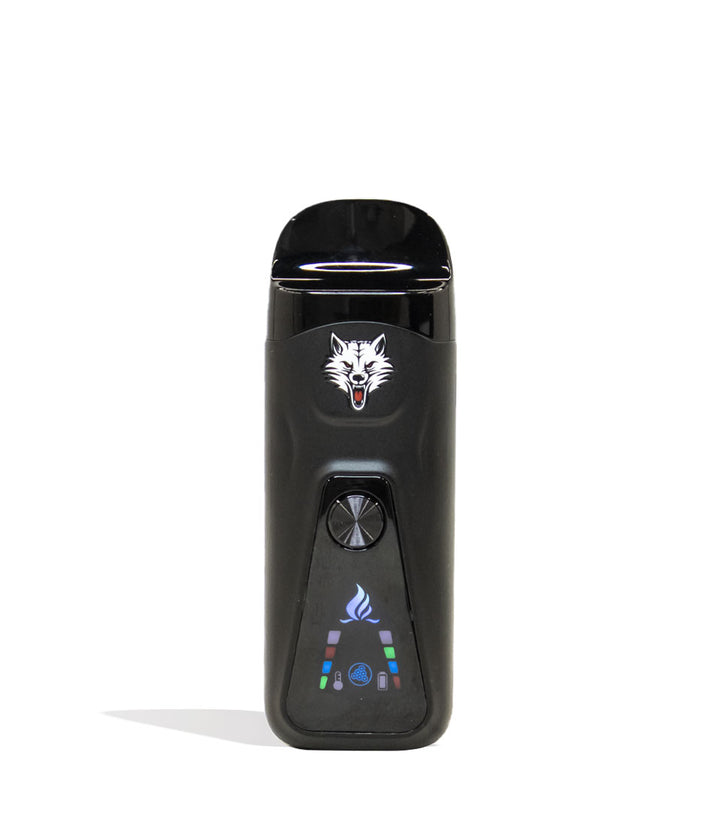 Black Wulf Mods Flex Dual Use Concentrate and Dry Herb Vaporizer Front View on White Background